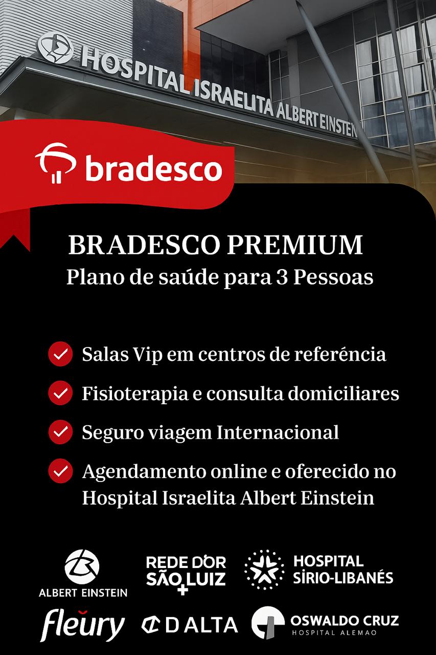 Bradesco Premium – Plano para 3 Pessoas